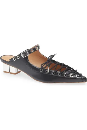 Ganni Eyelets Lace-Up Mule in at Nordstrom, Size 7Us