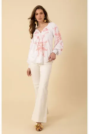 Hale Bob Jemma Embroidered Top in at Nordstrom, Size Small