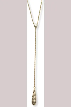 Argento Vivo Sterling Silver Teardrop Y-Necklace in at Nordstrom