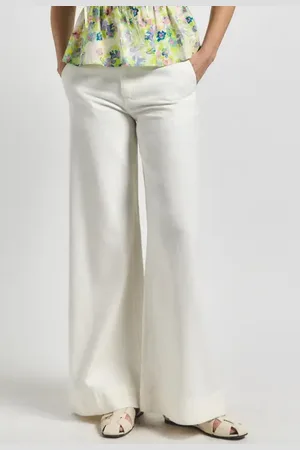 Derek Lam Quinto Button Tab Wide Leg Pants in at Nordstrom, Size 32