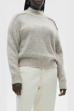 MANGO Perkins Mock Neck Sweater in at Nordstrom, Size Small