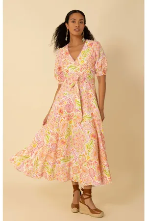 Hale Bob Faye Linen Maxi Dress in at Nordstrom, Size Small