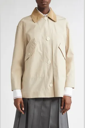 Thom Browne Corduroy Collar Gardening Coat in at Nordstrom, Size 2 Us
