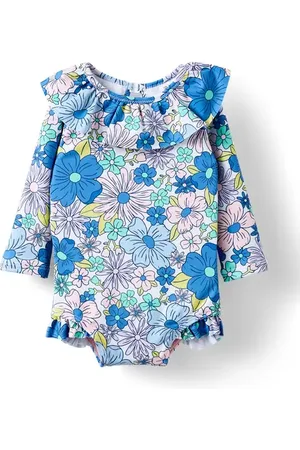 Cotton On Bonnie Long Sleeve Ruffle One Piece in at Nordstrom, Size 3-6M