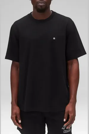 Reigning Champ Monogram Embroidered Midweight Jersey T-Shirt in at Nordstrom, Size Medium