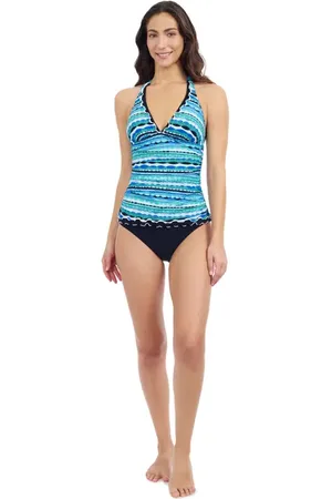 gottex Bachata Tricolore Halter Tankini in at Nordstrom, Size 6
