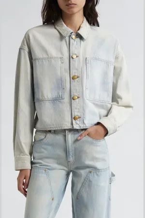 ULLA JOHNSON The Bobbi Denim Trucker Jacket in at Nordstrom, Size Medium