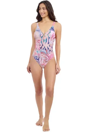 gottex Karma V Neck Underwire Insert One Piece in at Nordstrom, Size 12