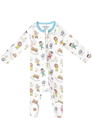 COPPER PEARL Cocomelon Zip-Up Footie in at Nordstrom, Size Newborn