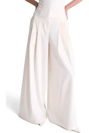 TWP Drew Stretch Cotton & Wool Wide Leg Pants in at Nordstrom, Size 12