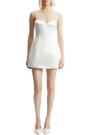Bardot Marcello Satin Minidress in at Nordstrom, Size 12