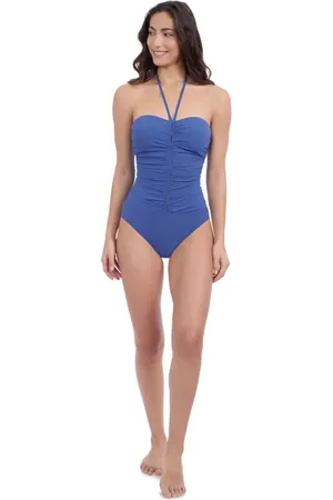 gottex Solo Bandeau Center Ruched One Piece in at Nordstrom, Size 14