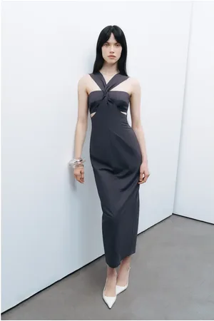 Nocturne Cut-Out Detailed Midi Dress in at Nordstrom, Size Small