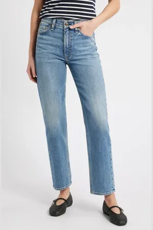 RAG&BONE Harlow Mid Rise Ankle Straight Leg Jeans in at Nordstrom, Size 28