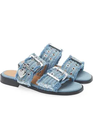 Ganni Buckle Slide Sandal in at Nordstrom, Size 9Us