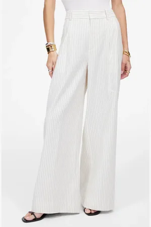 Madewell Superwide Leg Linen & Cotton Blend Pants in at Nordstrom, Size 10