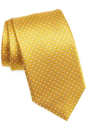 David Donahue Neat Square Silk Tie in at Nordstrom