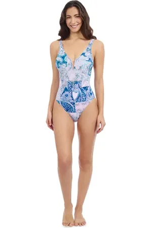 gottex Karma V Neck Underwire Insert One Piece in at Nordstrom, Size 8
