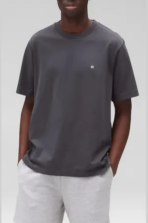 Reigning Champ Monogram Embroidered Midweight Jersey T-Shirt in at Nordstrom, Size Xx-Large