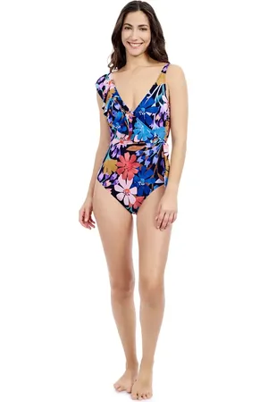 gottex Melody V-Neck Asymmetrical One Piece in at Nordstrom, Size 10
