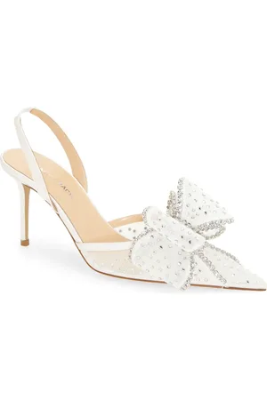 Mach & Mach Le Cadeau Bow Pointed Toe Slingback Pump in at Nordstrom, Size 9Us