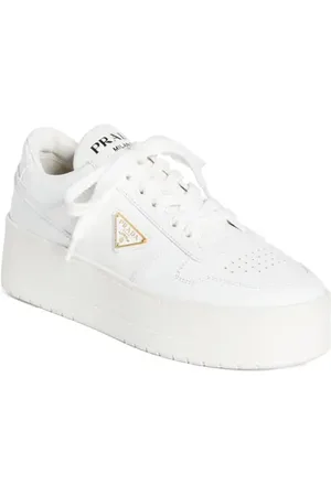 Prada Flatform Downtown Logo Platform Sneaker in at Nordstrom, Size 7.5Us