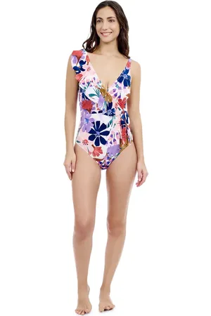 gottex Melody V-Neck Asymmetrical One Piece in at Nordstrom, Size 16