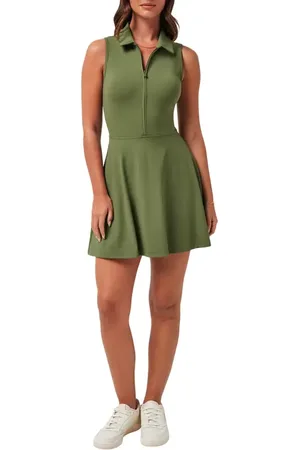 Travis Mathew Move Half-Zip Sleeveless Dress in at Nordstrom, Size Small