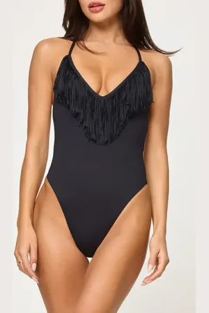 L*Space Deert Days Fringe One-Piece Swimsuit in at Nordstrom, Size Medium
