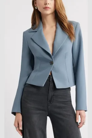 Open Edit The Icon Cropped Blazer in at Nordstrom, Size Medium