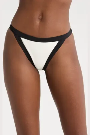 SEA LEVEL Border Contrast Trim Bikini Bottoms in at Nordstrom, Size 8