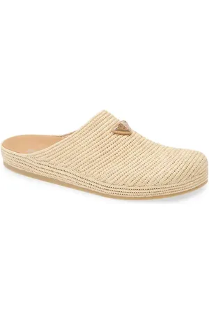 Prada Crocheted Raffia Mule in at Nordstrom, Size 12Us