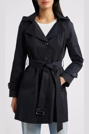 Sam Edelman DB Short Trench Coat in at Nordstrom, Size Large