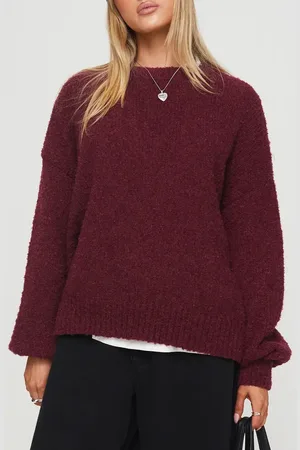 Princess Polly Niomie Oversize Crewneck Sweater in at Nordstrom, Size Medium