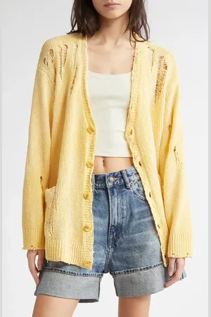 R13 Ripped Cardigan in at Nordstrom, Size Large