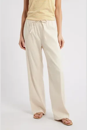RAG&BONE Logan Drawstring Linen Blend Pants in at Nordstrom, Size X-Small