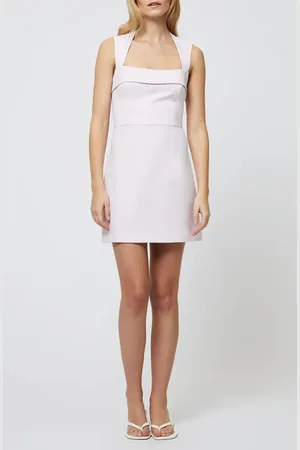 French Connection Whisper Square Neck Minidress in at Nordstrom, Size 4