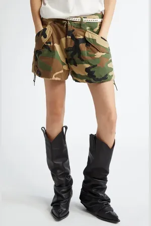 R13 Marianne Camouflage Cargo Shorts in at Nordstrom, Size 26