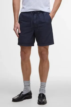 Barbour Relaxed Cotton Seersucker Drawstring Shorts in at Nordstrom, Size X-Large