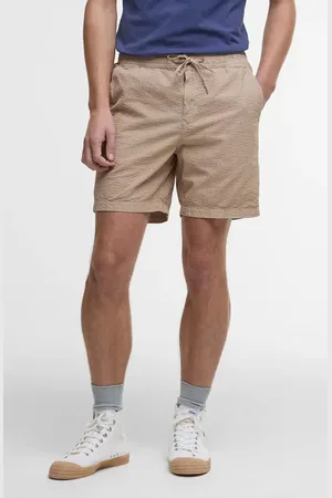 Barbour Relaxed Cotton Seersucker Drawstring Shorts in at Nordstrom, Size Large