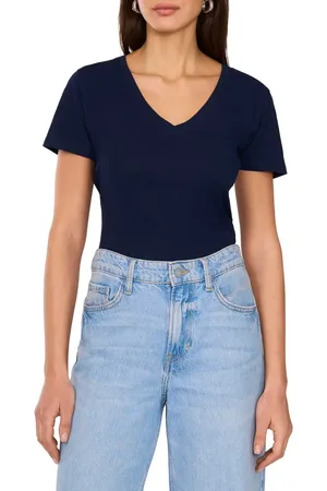 Vince Camuto V-Neck Pocket T-Shirt in at Nordstrom, Size Large