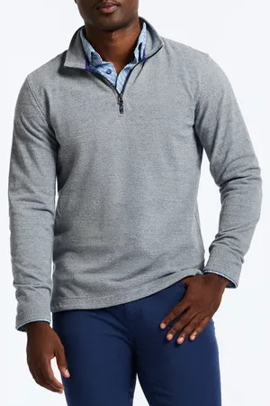 Robert Graham Hobson Quarter Zip Pullover in at Nordstrom, Size Small