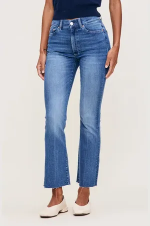 DL1961 Bridget Instasculpt High Waist Raw Hem Ankle Bootcut Jeans in at Nordstrom, Size 24