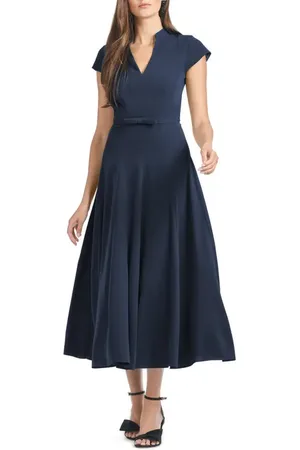 Sachin & Babi Marian Fit & Flare Midi Cocktail Dress in at Nordstrom, Size 16W
