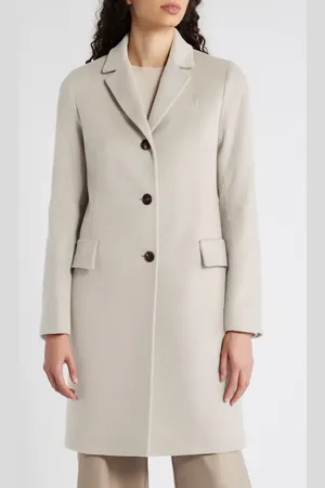 Fleurette Notch Collar Wool Coat in at Nordstrom, Size 10