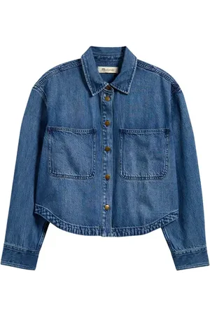 Madewell Denim Crop Shirt in at Nordstrom, Size Small