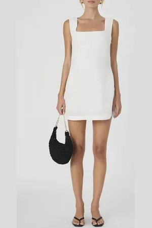 French Connection Birdie Square Neck Minidress in at Nordstrom, Size 0