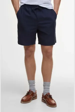 Barbour Relaxed Fit Linen & Cotton Drawstring Shorts in at Nordstrom, Size Large