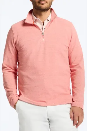 Robert Graham Hobson Quarter Zip Pullover in at Nordstrom, Size Large
