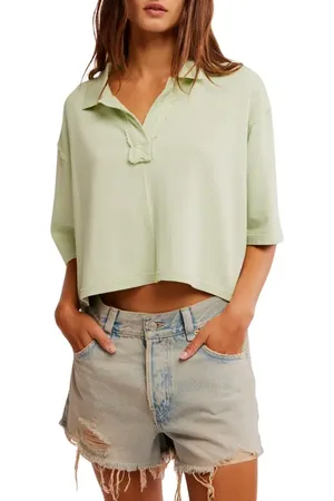 Free People Denmark Polo Top in at Nordstrom, Size X-Small
